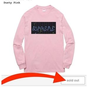 Supreme Blade Grid L/s Top "dusty Pink"